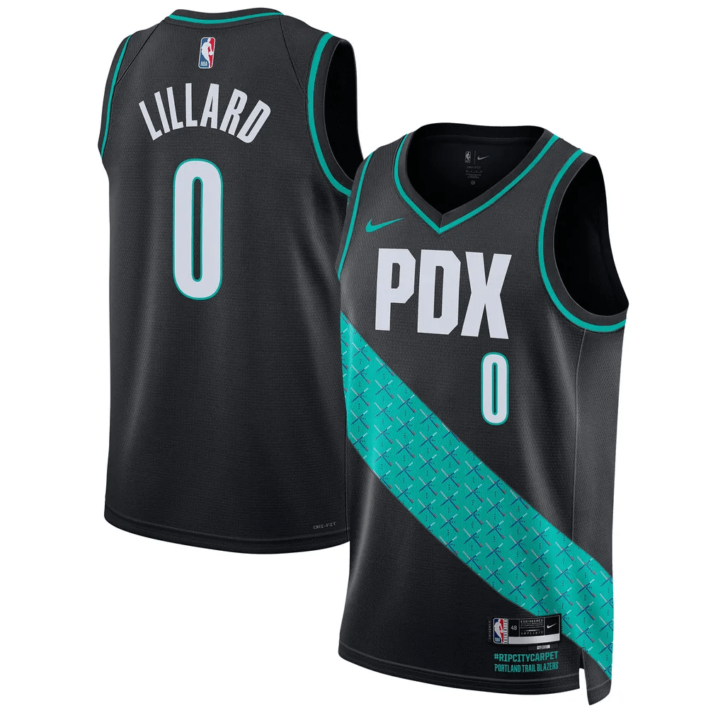Damian Lillard Portland Trailblazers 2022-23 City Edition Jersey