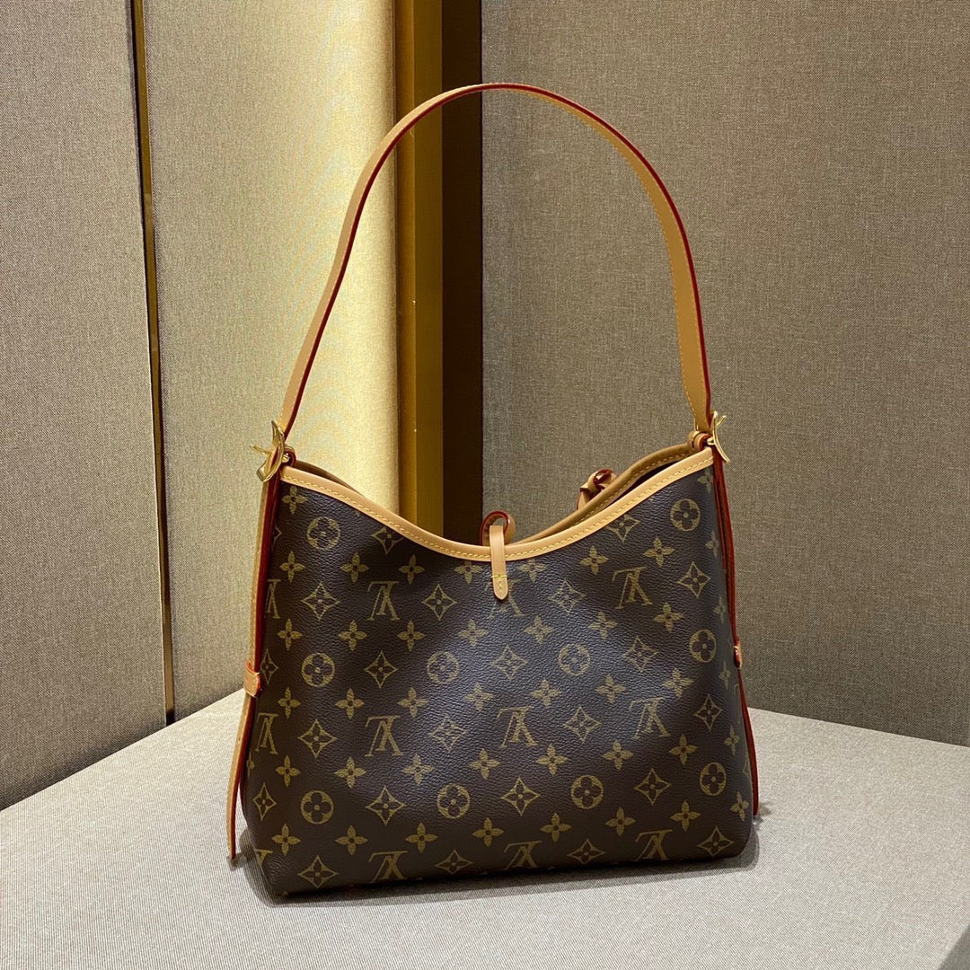 TOP Louis Vuitton LV Carryall Monogram Bag-2 sizes-Brown