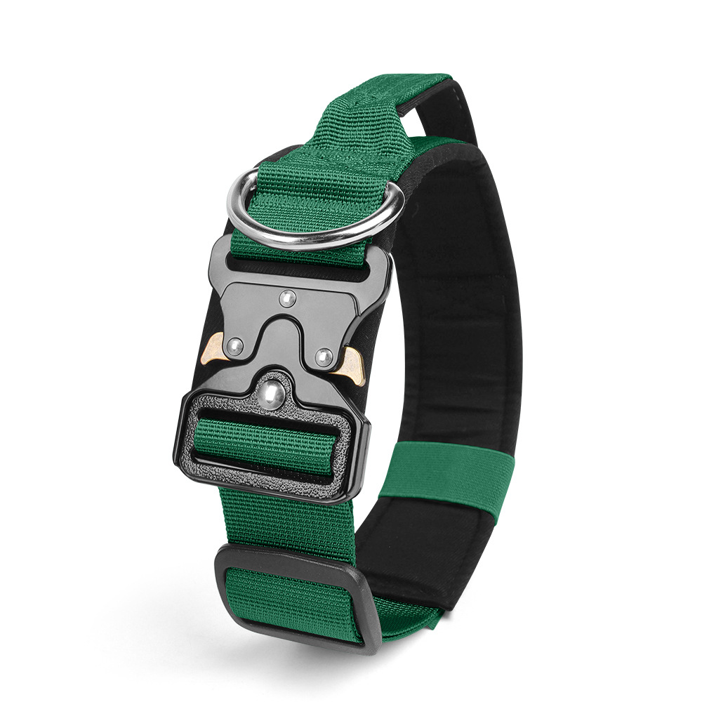 New dog collar: bite-resistant, waterproof, tactical dog collar, adjustable pet tactical collar, dog leash - PawPro UK