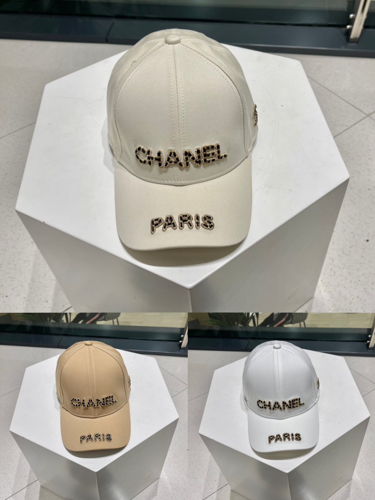 TOP CHANEL Embroidered Baseball Cap - 3 Colors