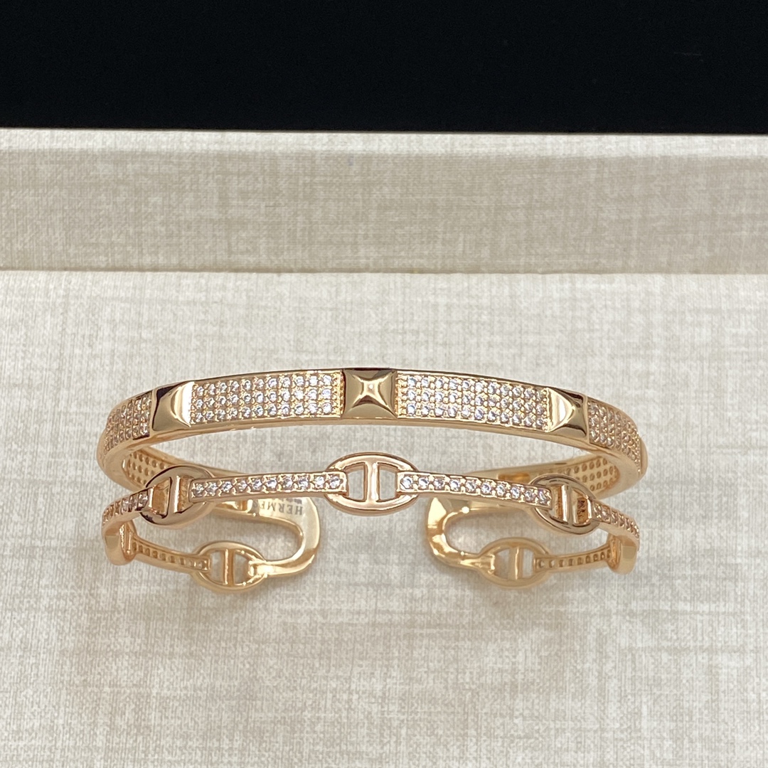 TOP HERMES Bracelet - Rose Gold