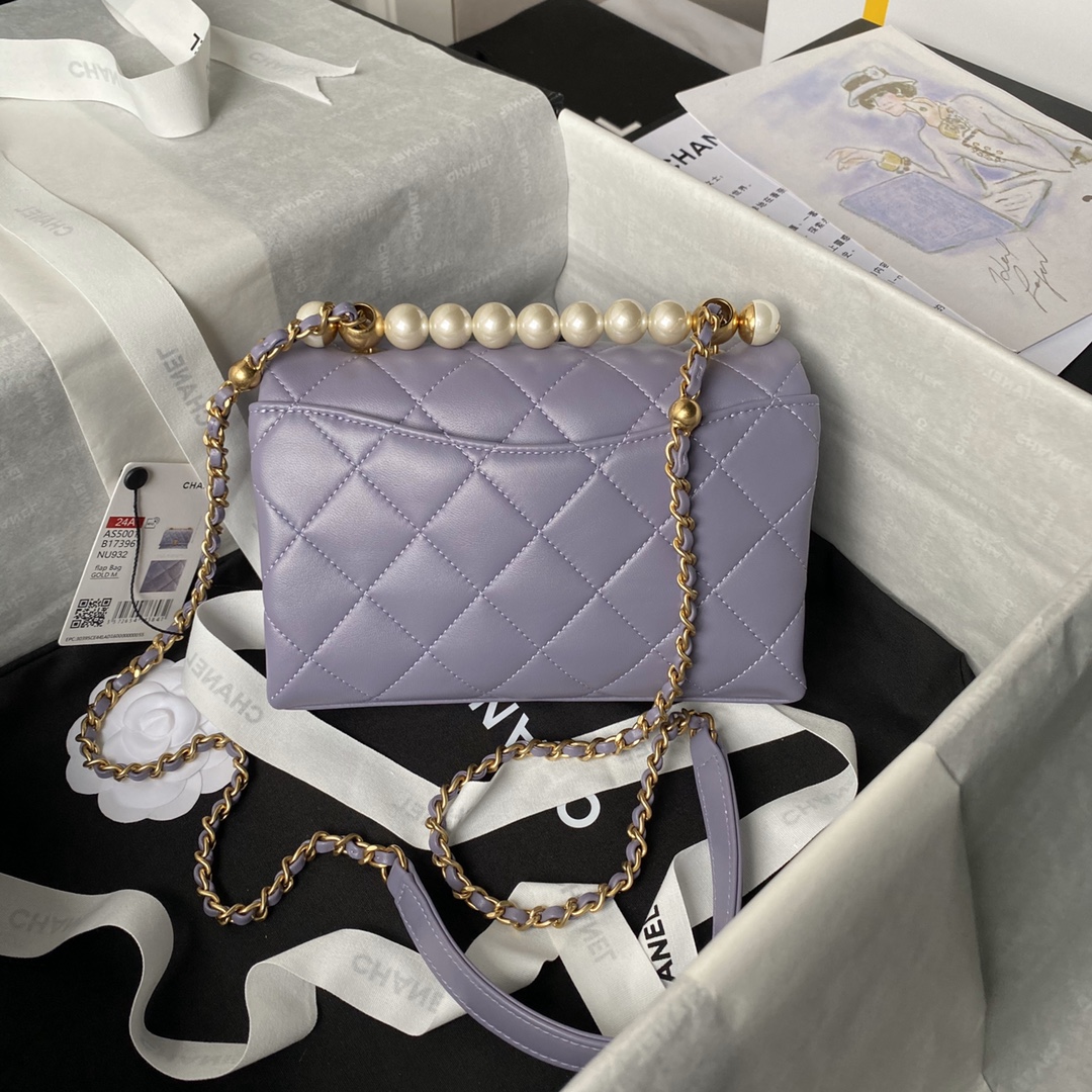 TOP CHANEL Flab Bag 12.5×19×7cm - 4 Color
