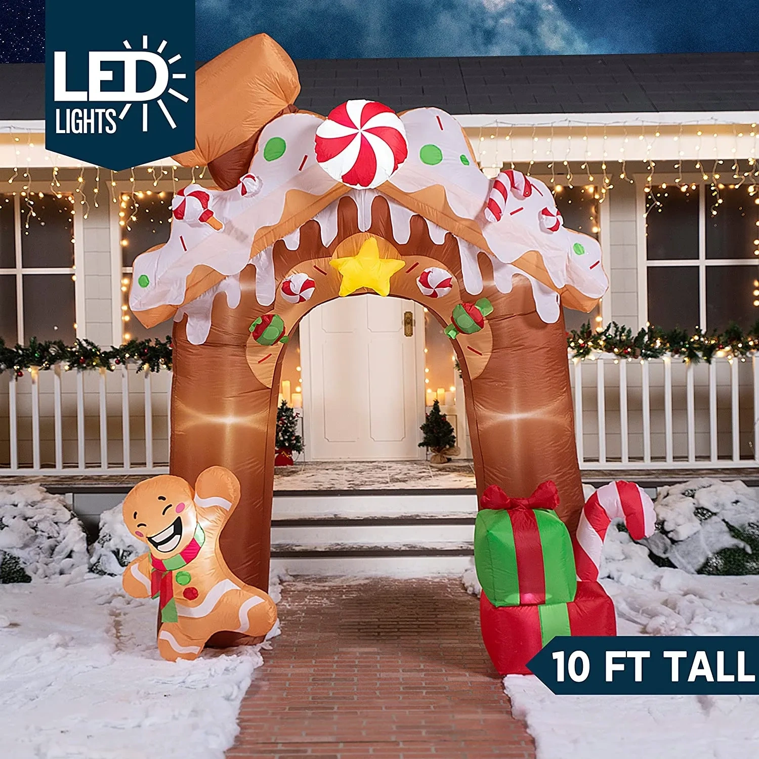 10ft Christmas Inflatable Gingerbread House