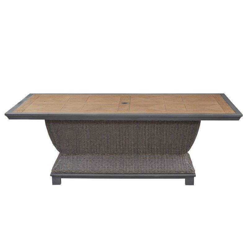 Lucus Rectangular 4 - Person 80'' Long Dining Set with Cushions