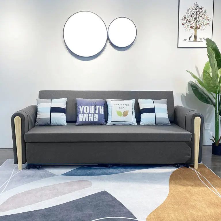 82″ Full Sleeper Sofa Upholstered Convertible Sofa Bed with Storage