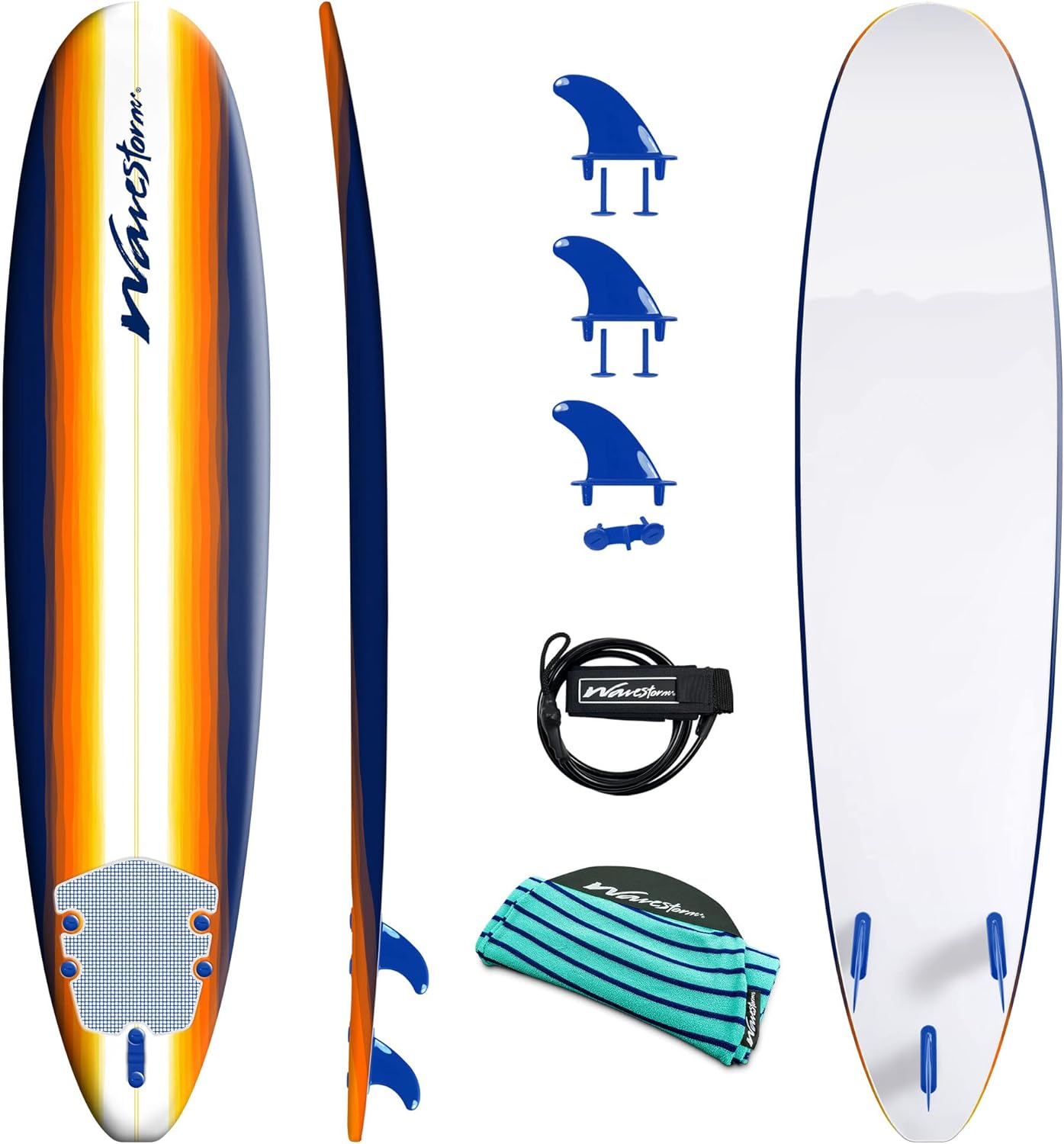 Classic Soft Top Foam 8ft Surfboard