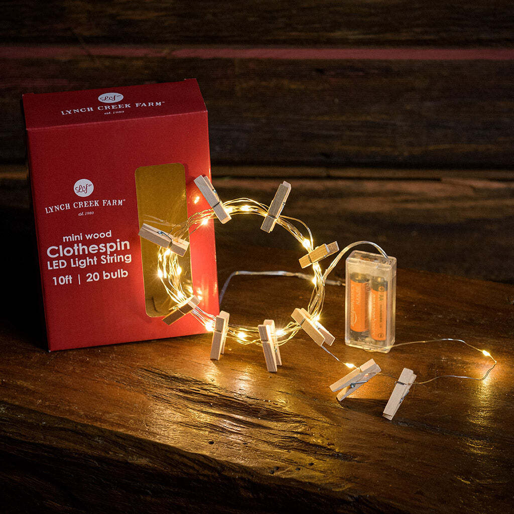 Mini Clothespin String Lights