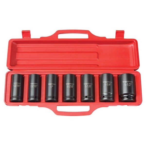 4890 3/4 in. Drive 13/16   1-1/2 in. 6-Point Deep Impact Socket Set