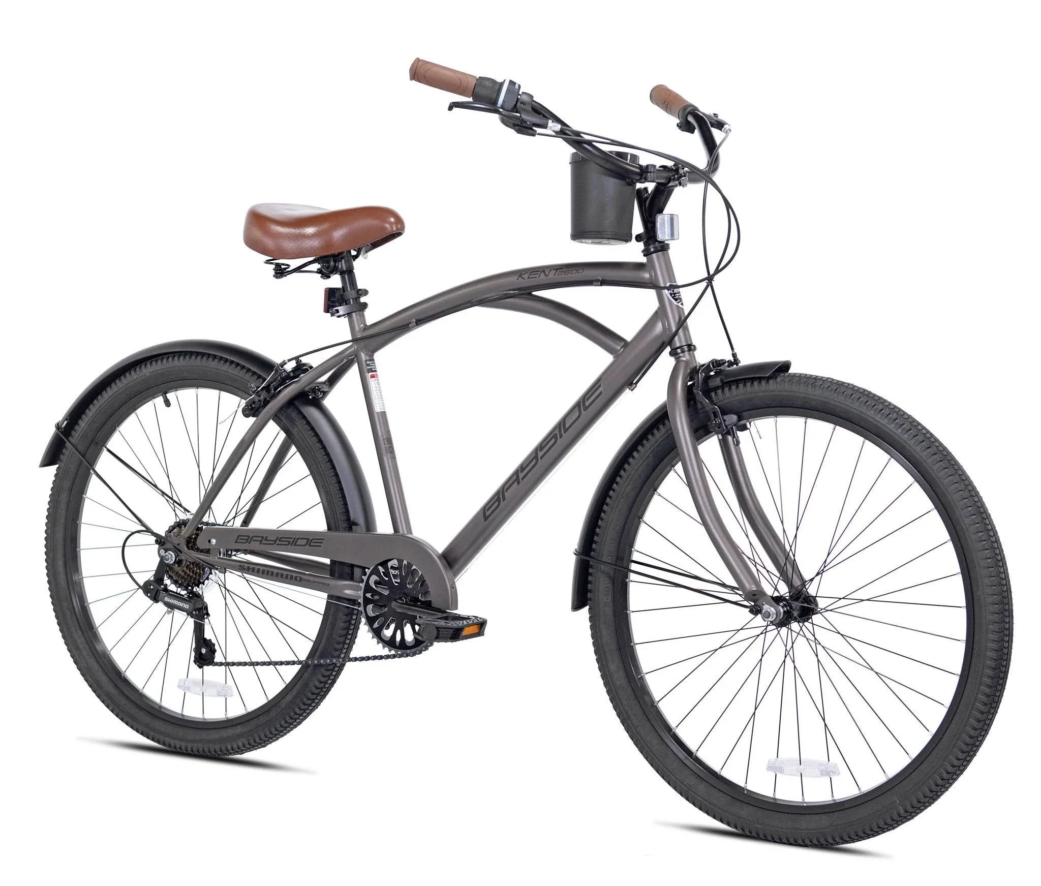 Kent 26 in. Bayside Men's Cruiser Bike, Satin Cocoa