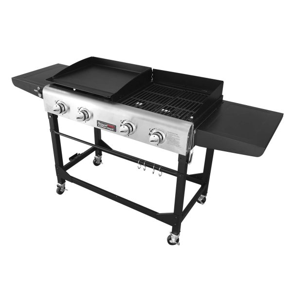 4   Burner Flat Top Liquid Propane 48000 BTU Gas Grill