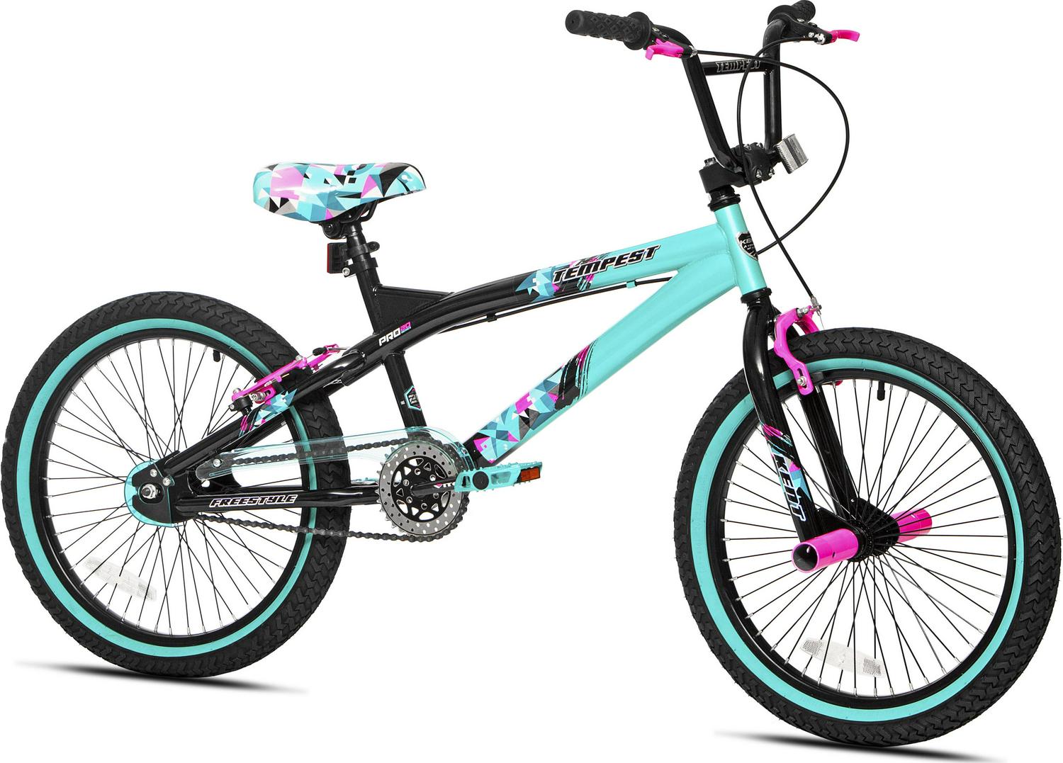 Kent Bicycles 20 Girl's Tempest Bicycles, Black/Aqua