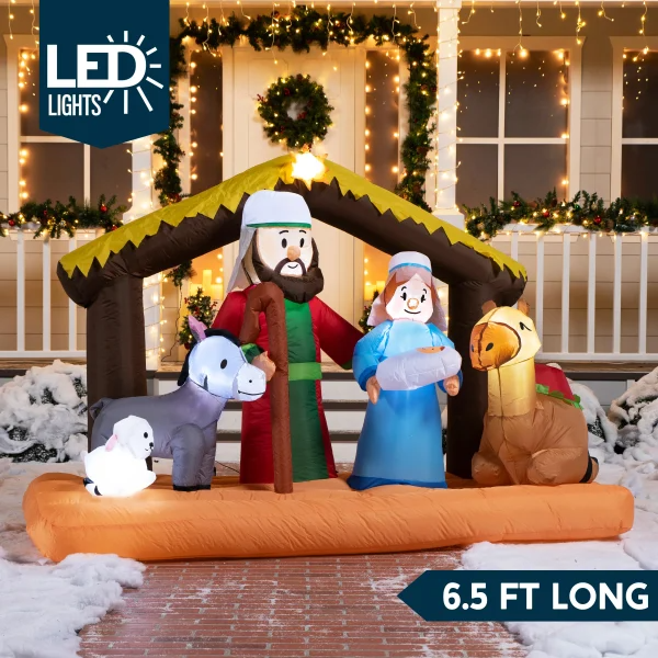 6.5ft Large Nativity Scene Inflatable
