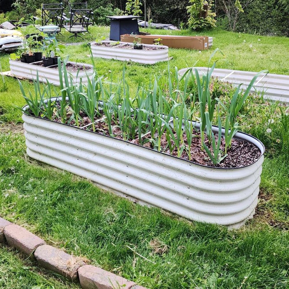 17'' Tall 6.5'x2' Metal Raised Garden Beds (6 in 1)