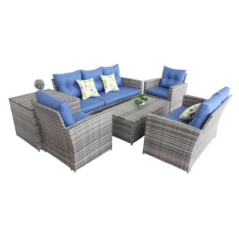 Aldesino 7 - Person Seating Group with Cushions