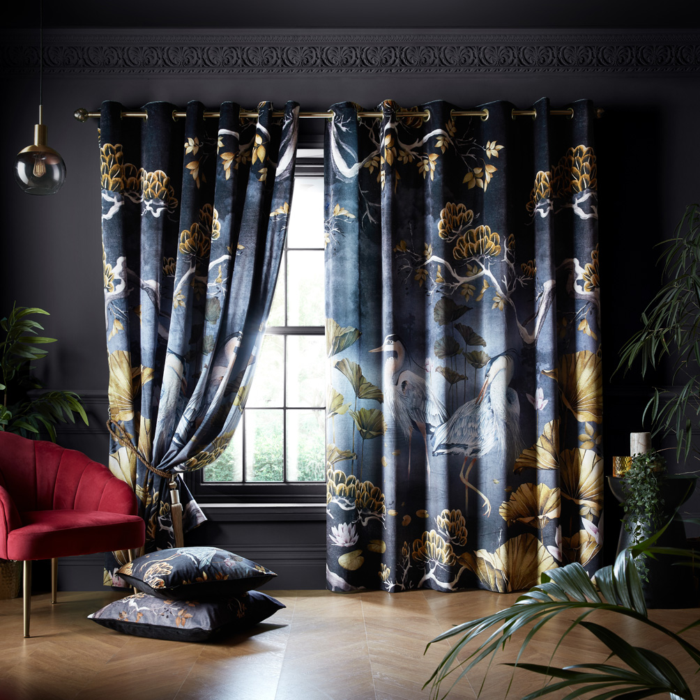 Midnight Orient Curtains