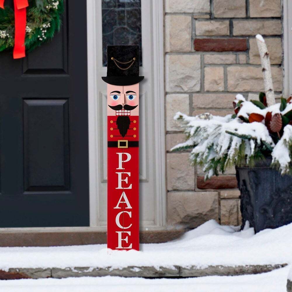 Christmas Wooden 42-inch Porch Sign -