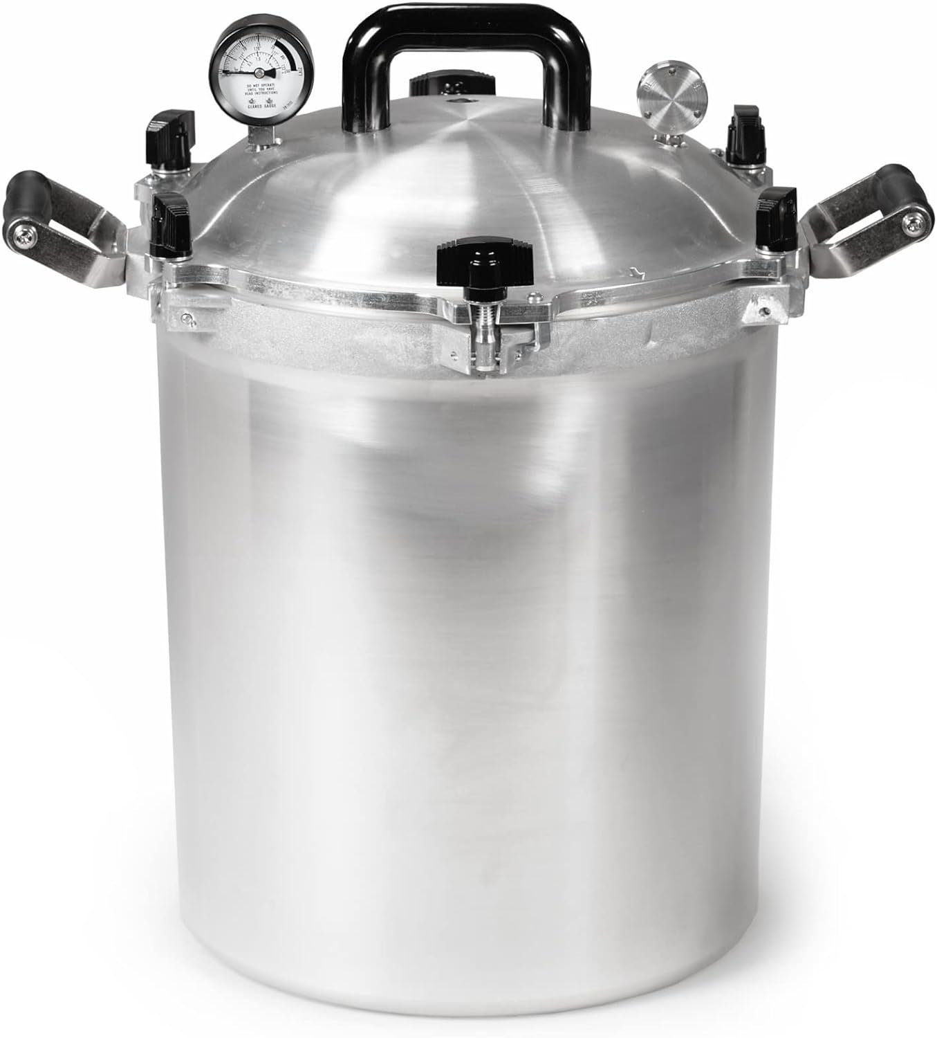 All American 1930: 21.5qt Pressure Cooker/Canner (The 921) �C Exclusive Metal-to-Metal Sealing System �C Easy to Open & Close �C Suitable for Gas, Electric, or Flat Top Stoves �C Made in the USA