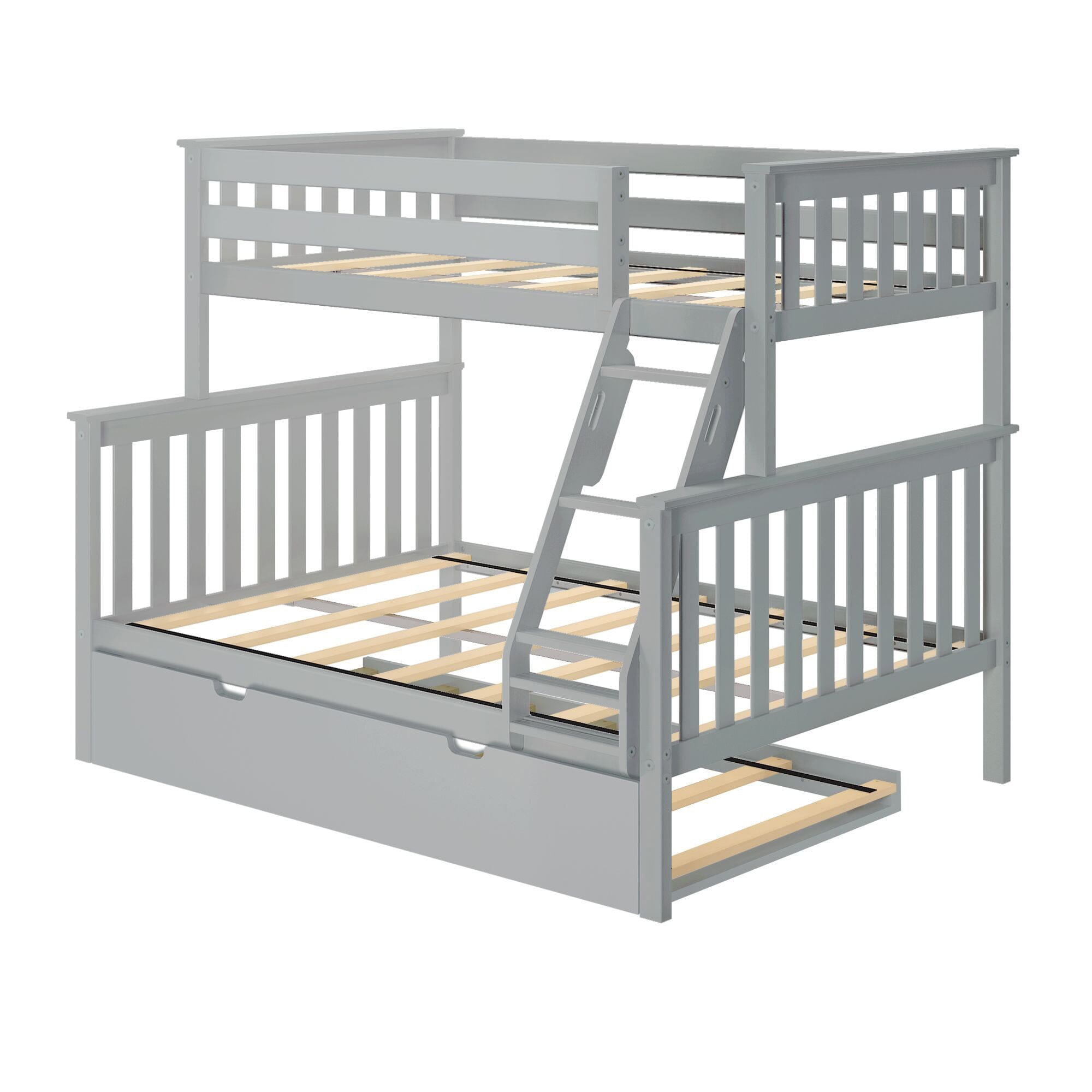 🎄Store Closing Sale💖Kids Solid Wood Twin-Over-Full Bunk Bed + Trundle Bed