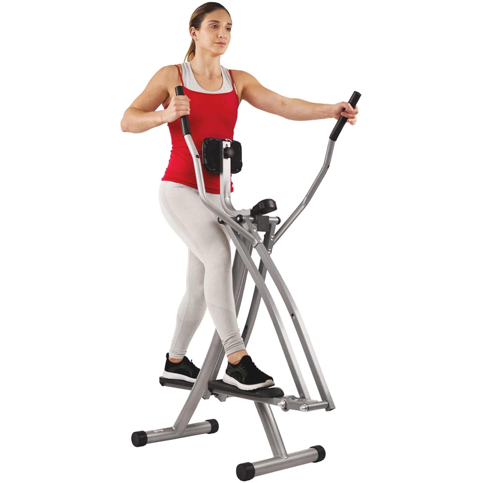 Sunny Health & Fitness Air Walk Elliptical, Lightweight Portable Glider w Free SunnyFit? App Membership - SF-E902