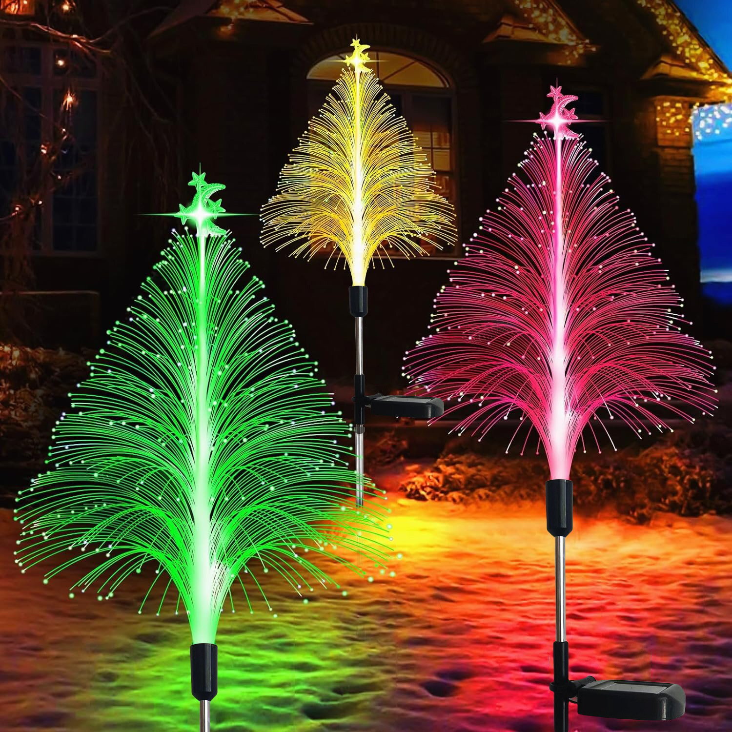 e??锟斤拷Christmas Promotion 49% off - e???7 Color Changing Solar Christmas Trees Lightse???
