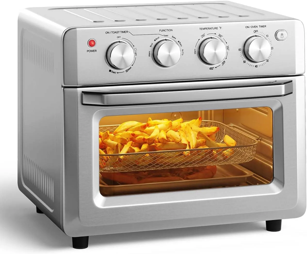 Air Fryer Oven & Toasters 19QT, 7 in 1 Convection Oven Combo for Family Use, 360�� Even & Healthy Cooking