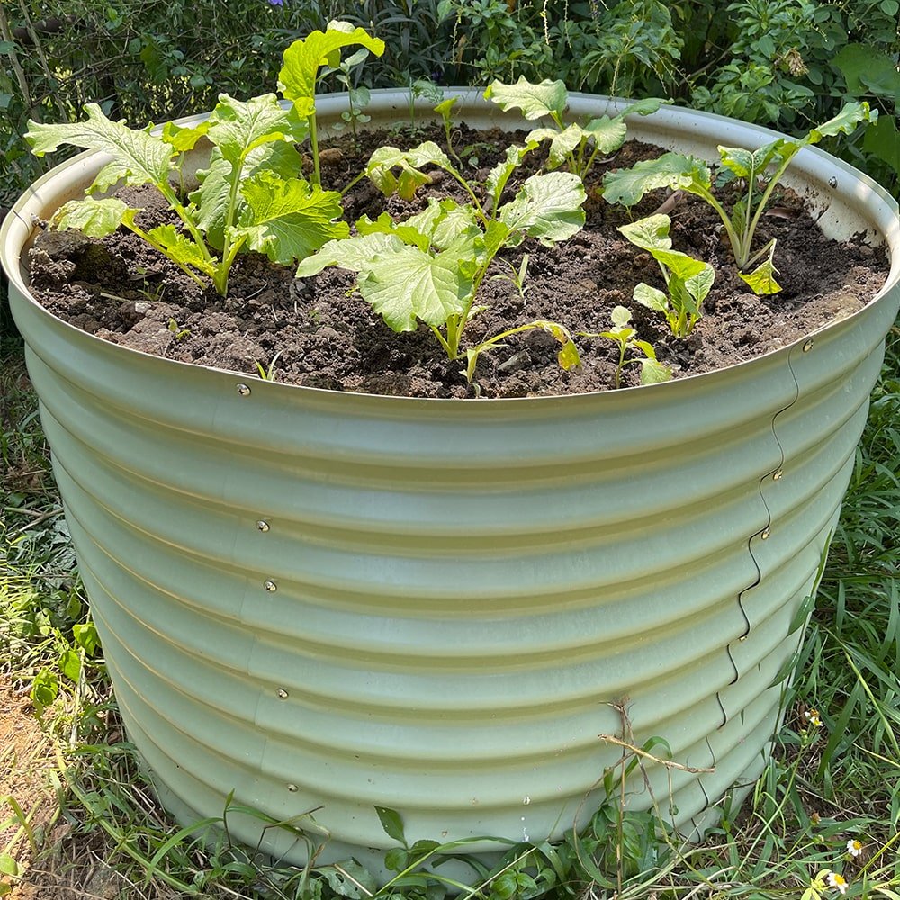 32'' Tall 42'' Round Metal Raised Garden Beds