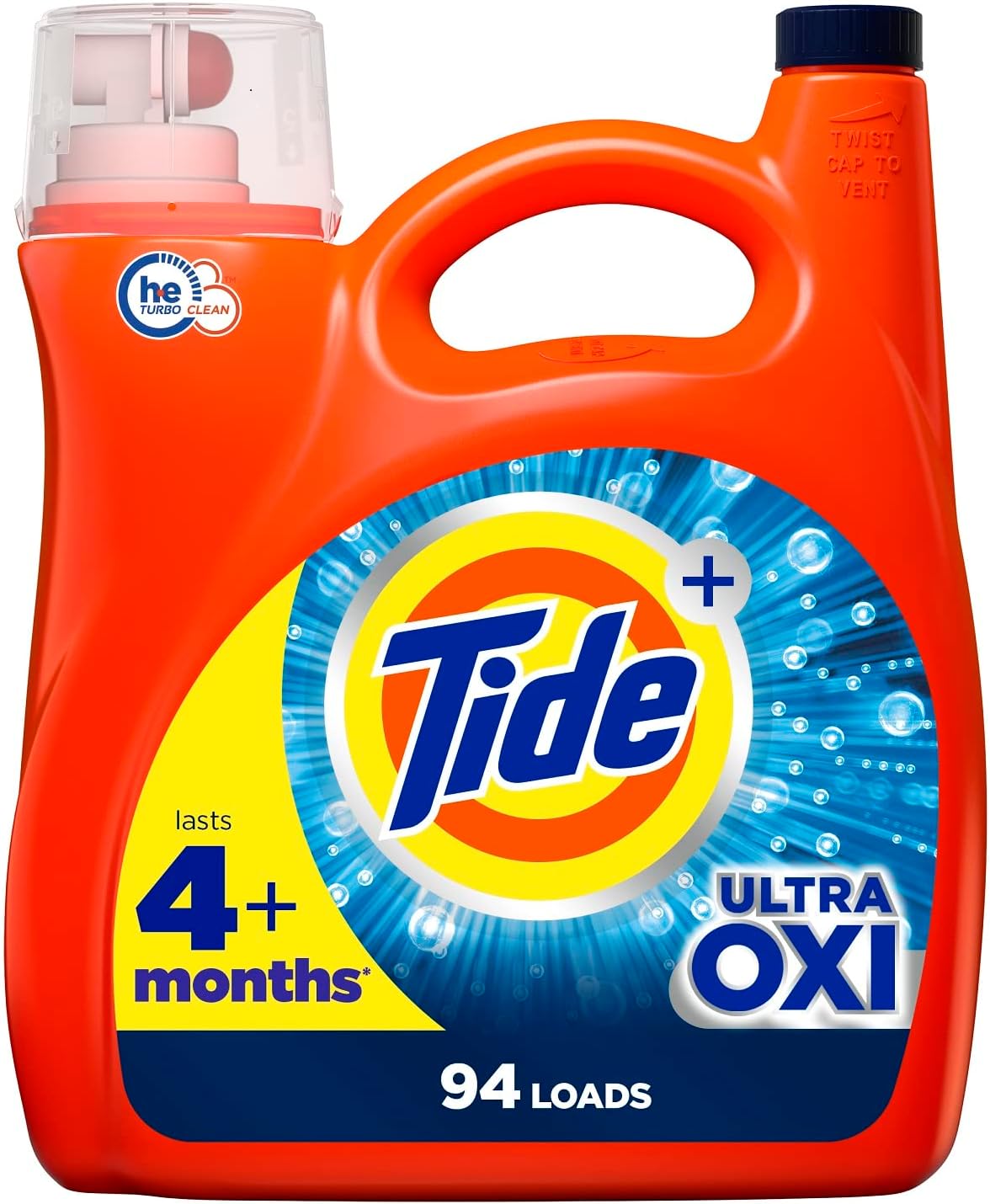 Tide Ultra Oxi Liquid Laundry Detergent, 59 Loads, 84 fl oz, HE Compatible