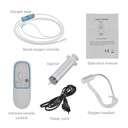 MAGCARE Portable 1L-5L O2 Concen-trator Machine o-x-y-g-e-n Gener-ator Home Travel Car Use 110 V