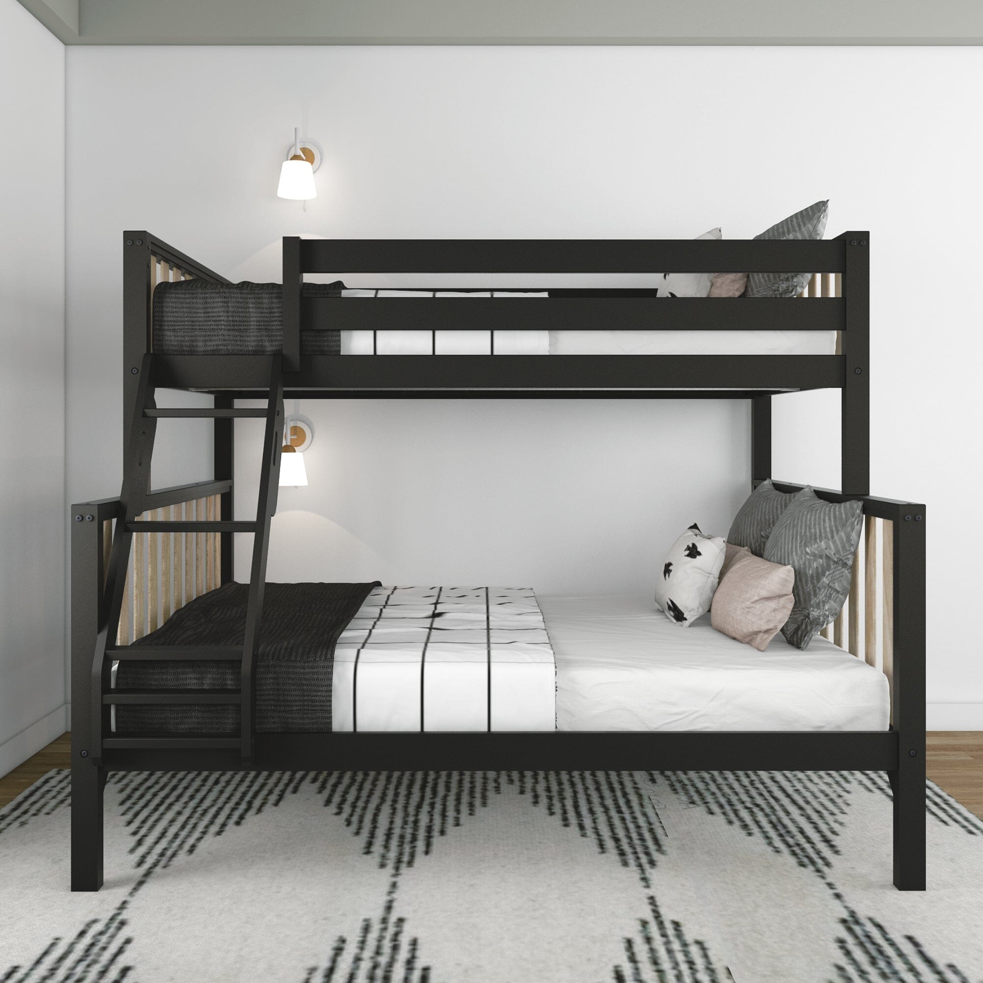 🎄Store Closing Sale💖Scandinavian Twin over Full Bunk Bed