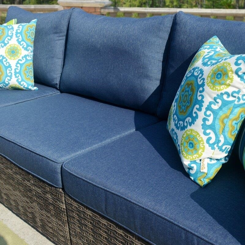 Parachute Wicker/Rattan 360 - Person Seating Group with Cushions