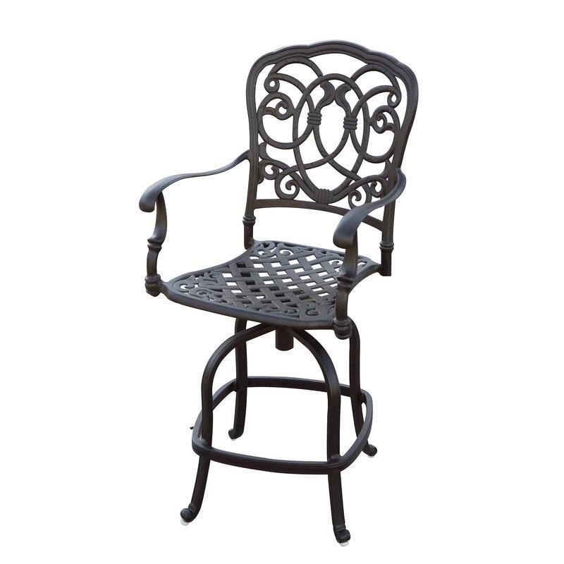 Battista Square 8 - Person 60'' Long Bar Height Dining Set with Cushions