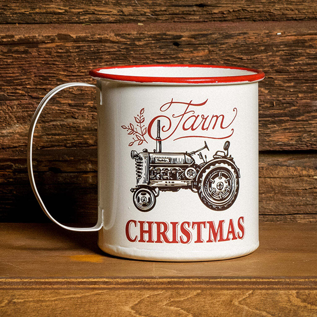 Oversized Farm Christmas Mug Container