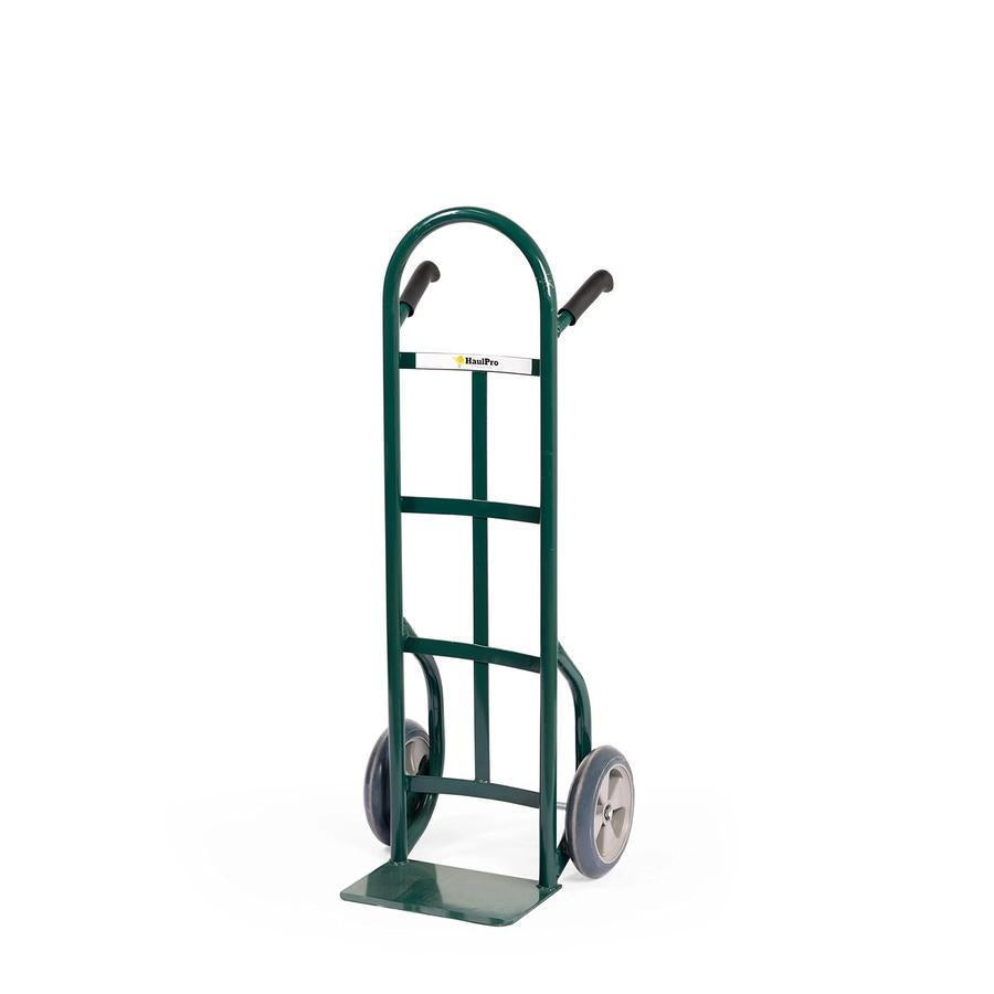 HaulPro Duty Hand Truck with Double-Grip Handle �C Steel Dolly Cart for Moving �C 800 Pound Capacity �C 10 �C Rubber Wheels �C