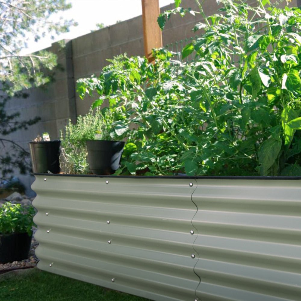 17'' Tall 6.5'x2' Metal Raised Garden Beds (6 in 1)