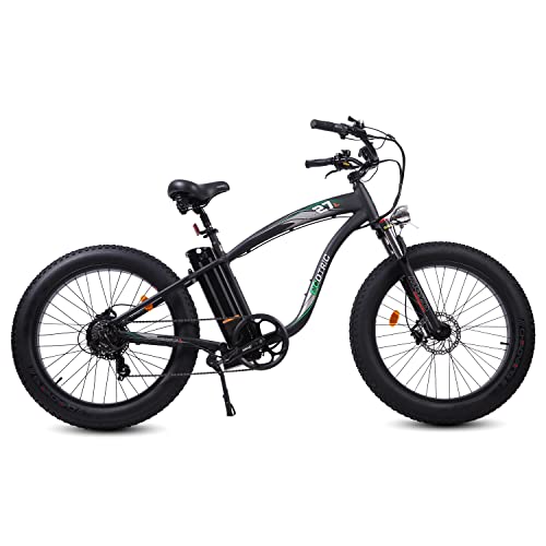 750W Electric Bike 26��� Fat Tire Adult Electric Bicycles 48V 13AH Removable Lithium Battery Ebike with Suspension Fork Aluminium Frame Beach Snow Mountain E-Bike for Adults