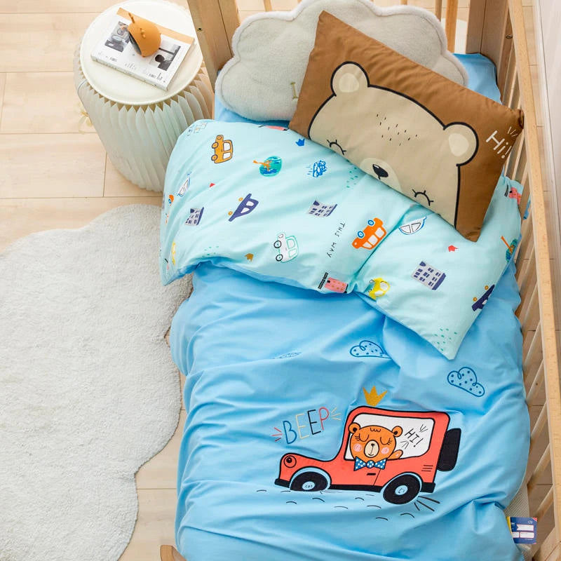 Bear Driver Cotton Applique Embroidery Kit