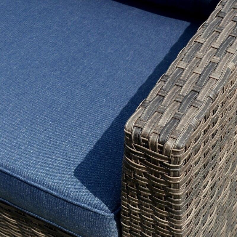 Cassville Wicker/Rattan 8 - Person Seating Group with Cushions