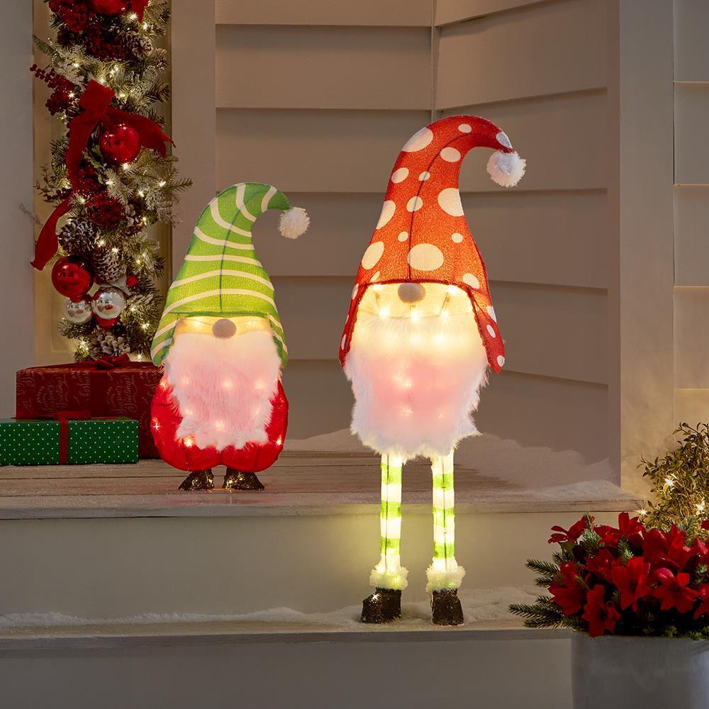 The Illuminated Holiday Yard Gnomes