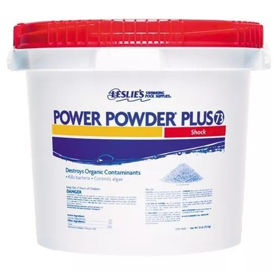 POWER POWDER PLUS 73% CALCIUM HYPOCHLORITE POOL SHOCK �C 25 LBS.