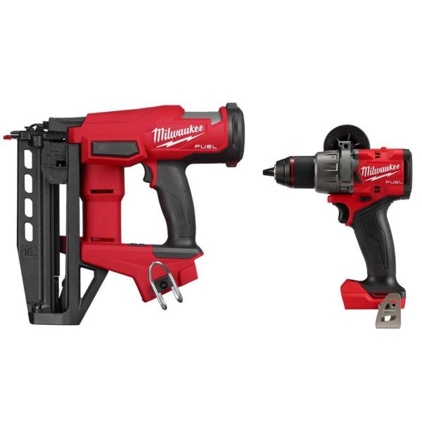 3020-20-2904-20 M18  18V Lithium-Ion Brushless 16-Gauge Straight Finish Nailer with M18  1/2 in. Hammer Drill/Driver