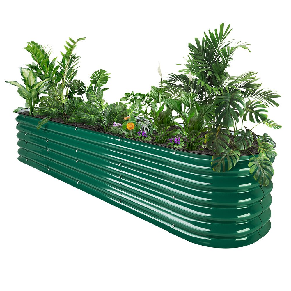 17'' Tall 8'x2' Metal Raised Garden Beds (9 in 1)