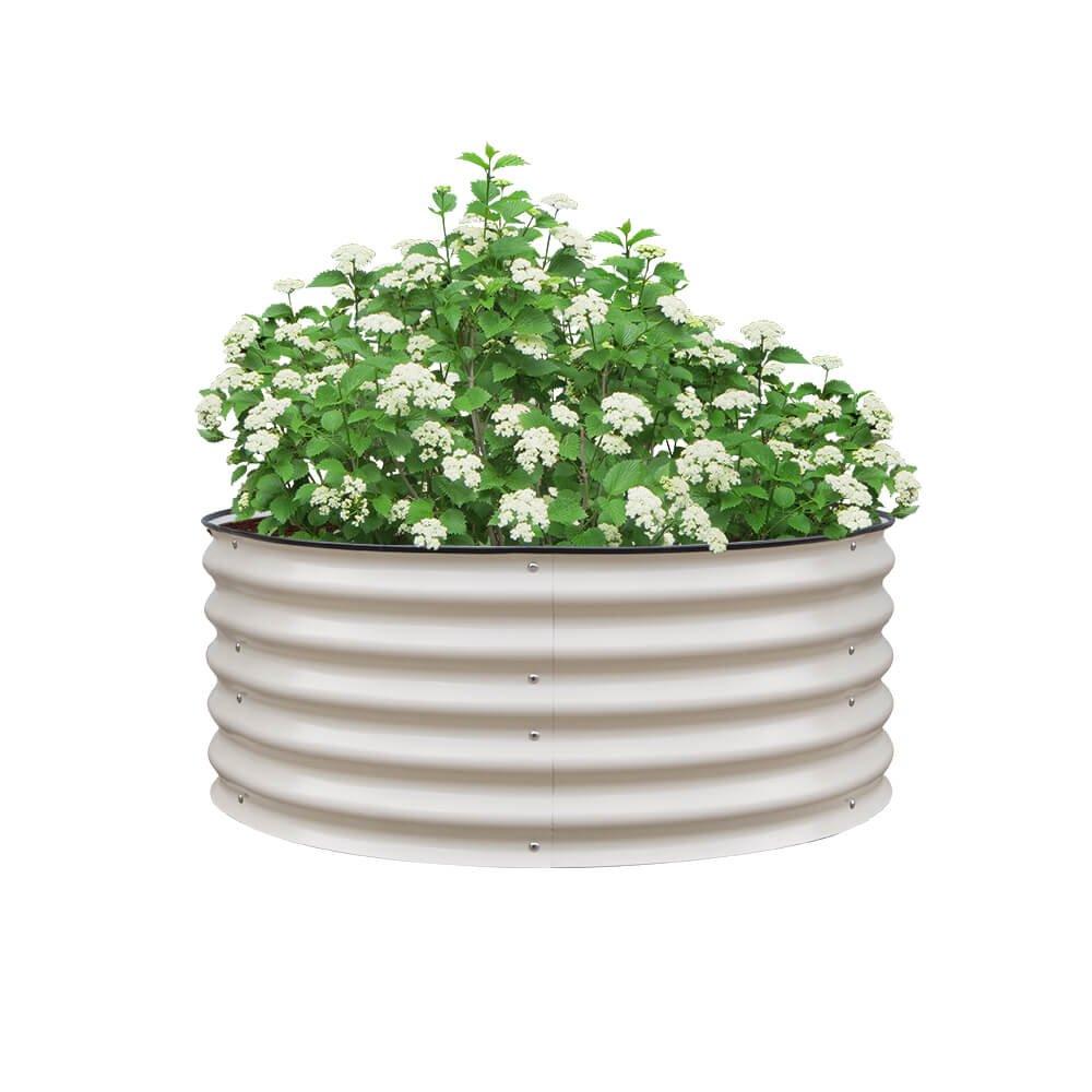 17'' Tall 42'' Round Metal Raised Garden Beds