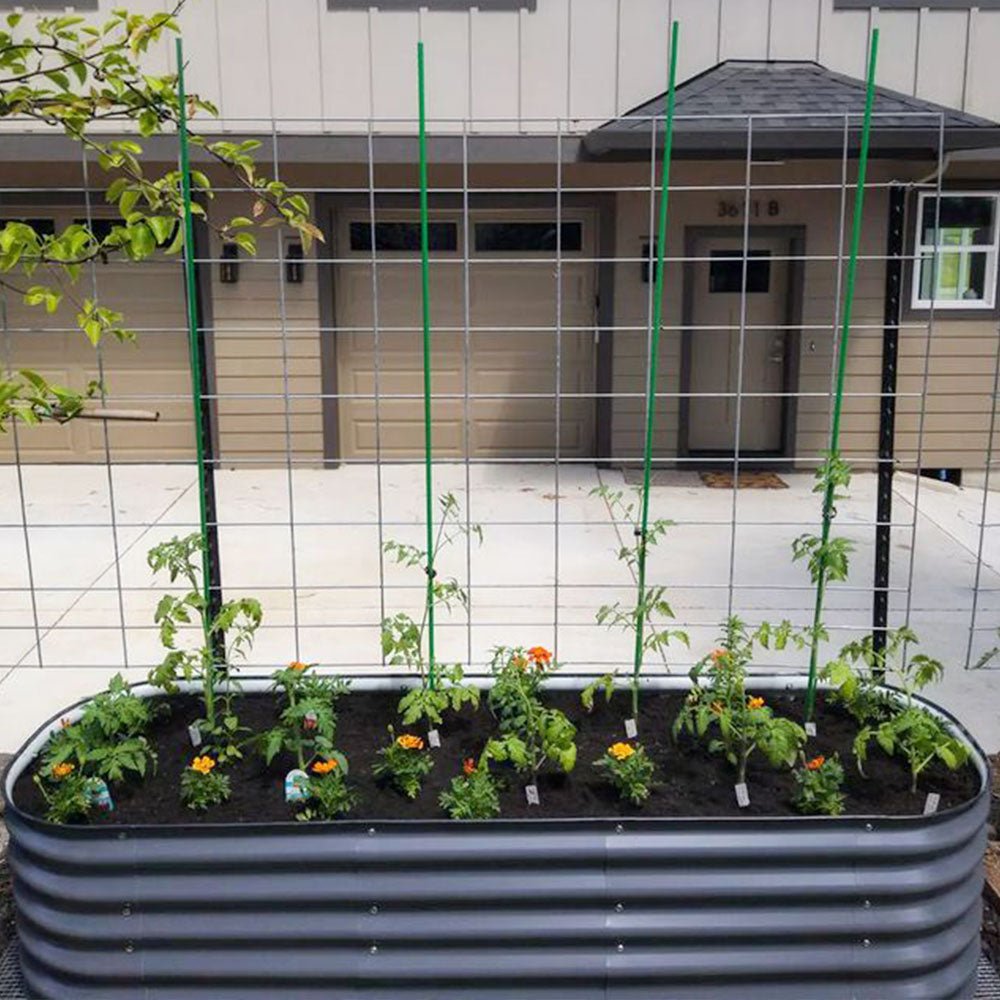 17'' Tall 6.5'x2' Metal Raised Garden Beds (6 in 1)