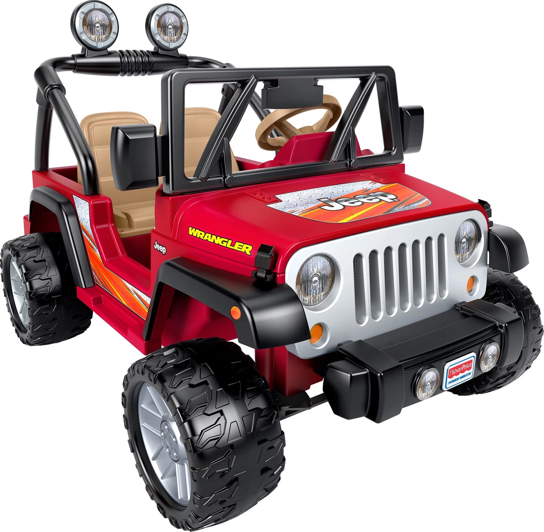 Power Wheels Jeep Wrangler Battery-Powered Ride-on, 12 V, Max Speed: 5 mph