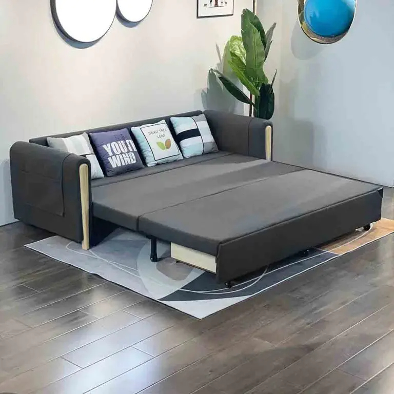82″ Full Sleeper Sofa Upholstered Convertible Sofa Bed with Storage