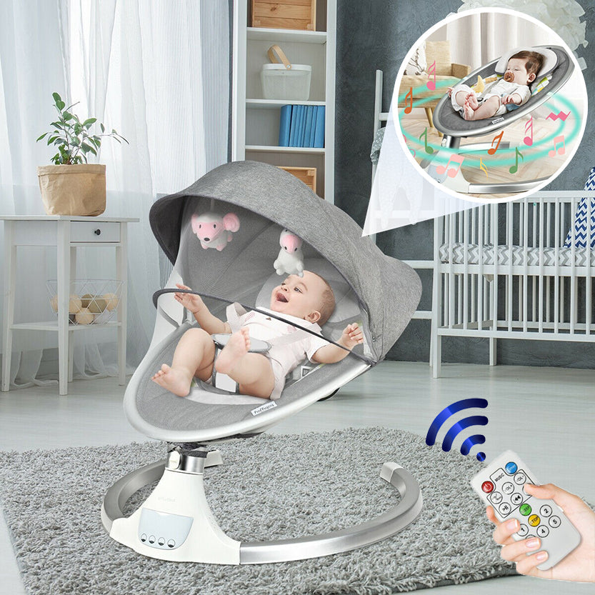 Luxury Automatic Baby Swing Bouncer Infant Rocking Chair