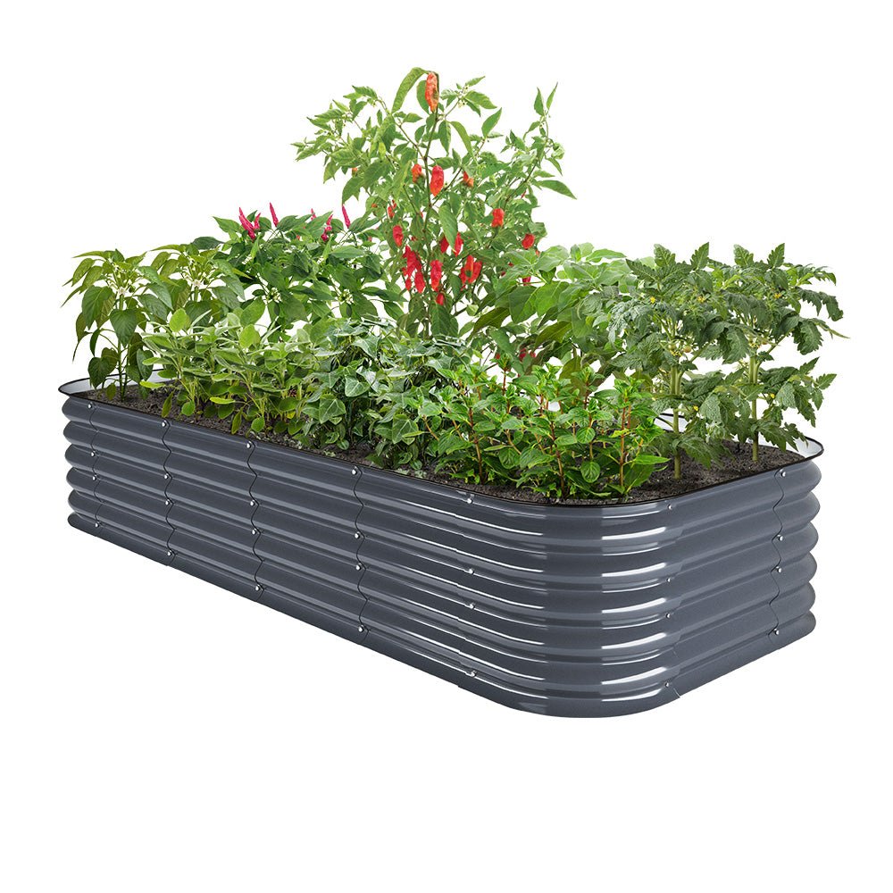 17'' Tall 8'x4' Metal Raised Garden Beds (10 in 1)