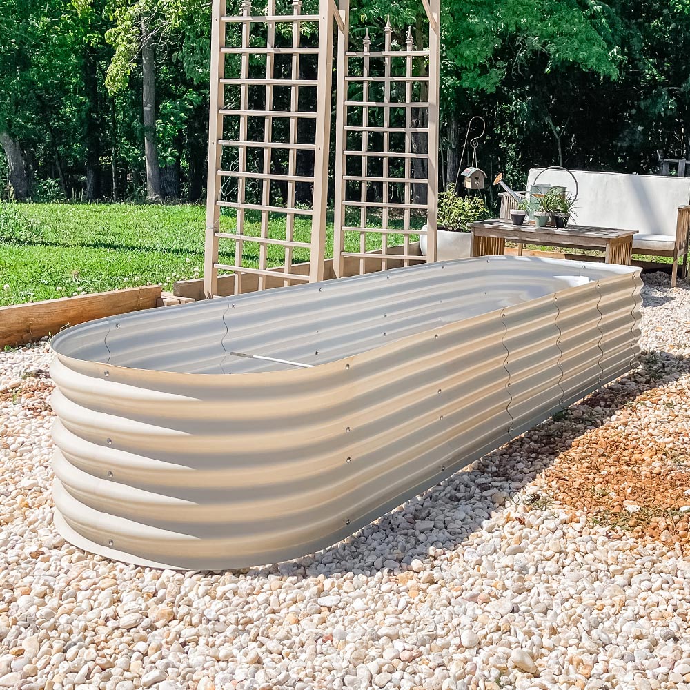 17'' Tall 8'x4' Metal Raised Garden Beds (10 in 1)