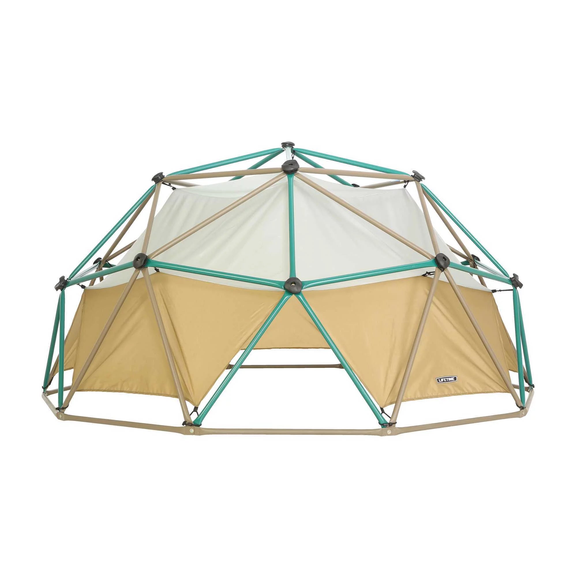 Lifetime Kid's Outdoor 5 ft. H x 10 ft. W Dome Climber w/Canopy, Green and Brown (90612)