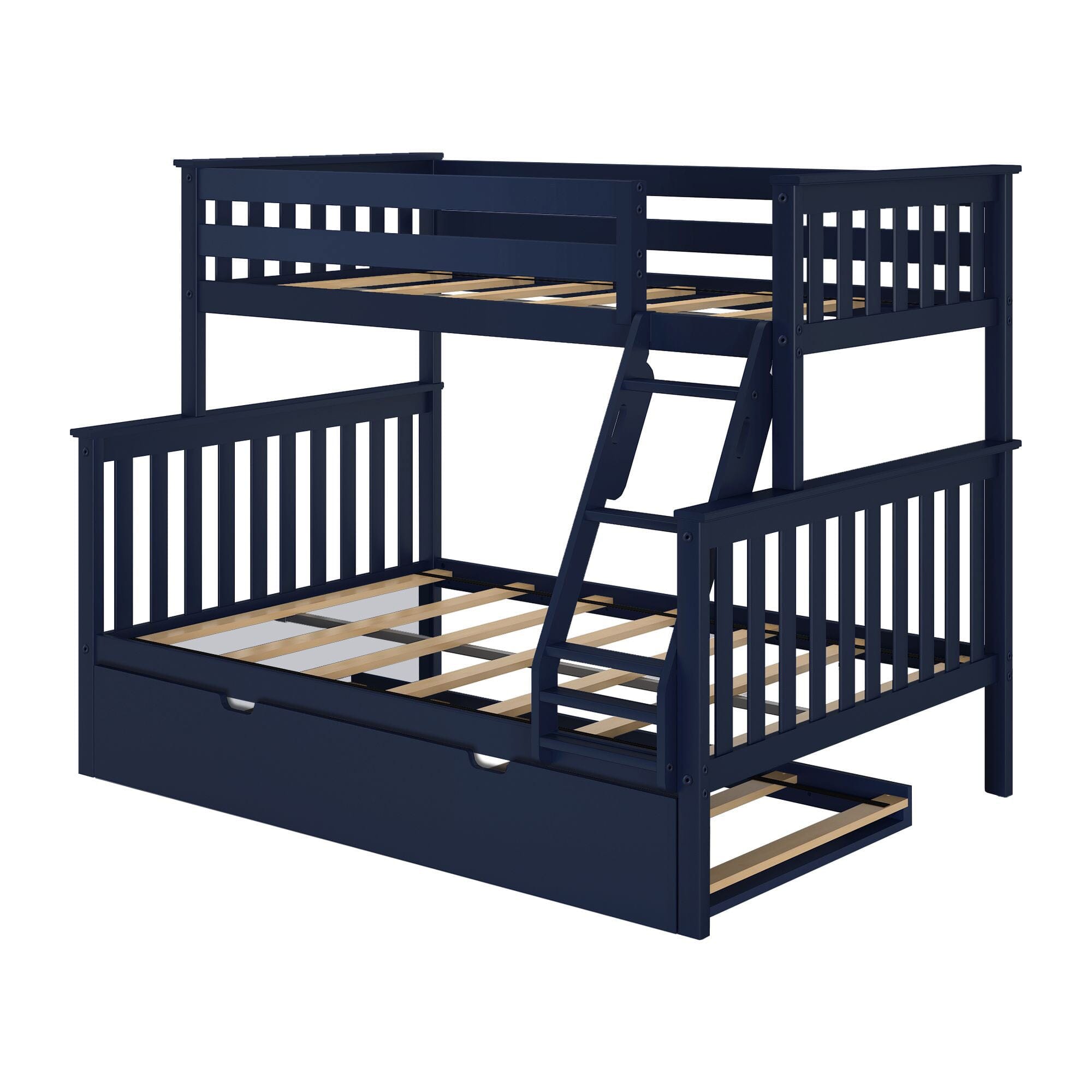 🎄Store Closing Sale💖Kids Solid Wood Twin-Over-Full Bunk Bed + Trundle Bed